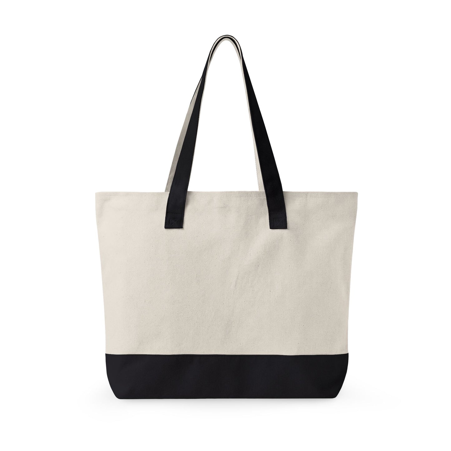 Zippered Canvas Tote