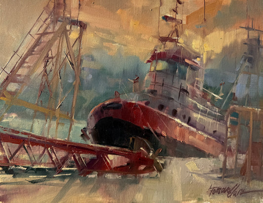 Harbor Under Repair