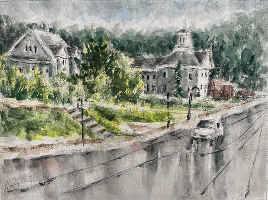 Rain near Cupola Cafe Egg Harbor 