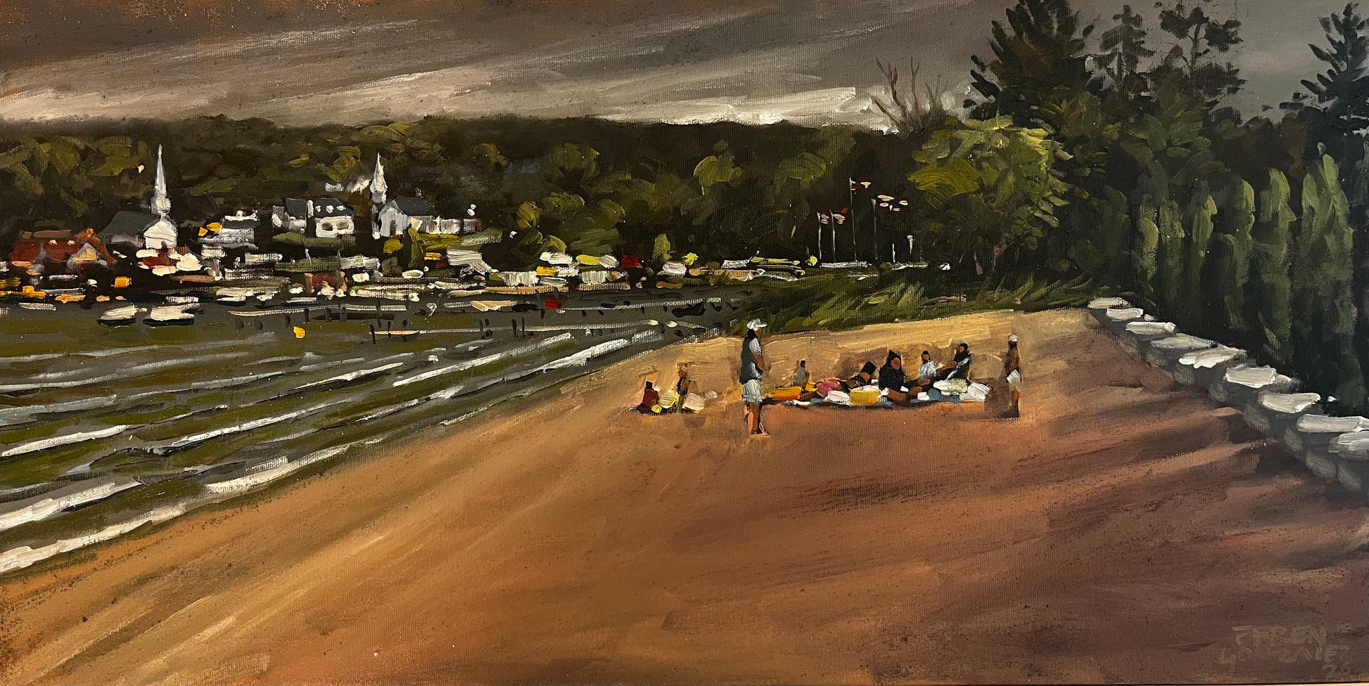 Minutes before the rain.