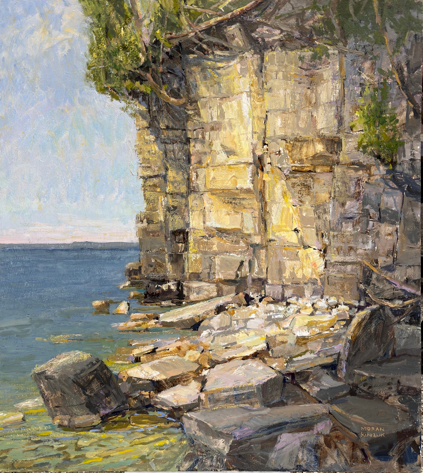 Kayaks Calling,  Door Bluff Escarpment