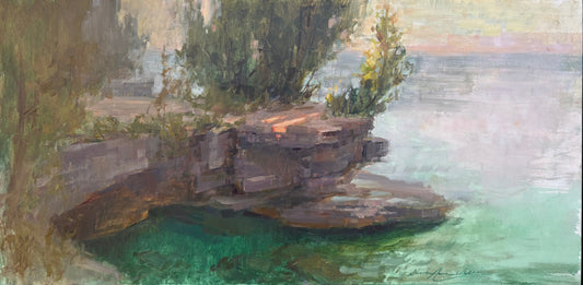 Cave Point Aglow