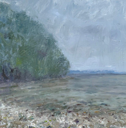 Looking Towards Sister Bay in the Rain