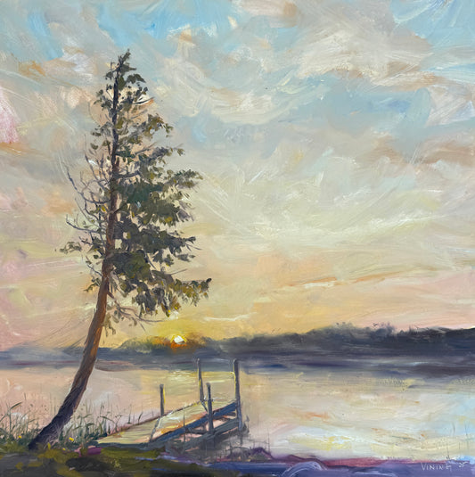 Sunrise over Europe Lake 