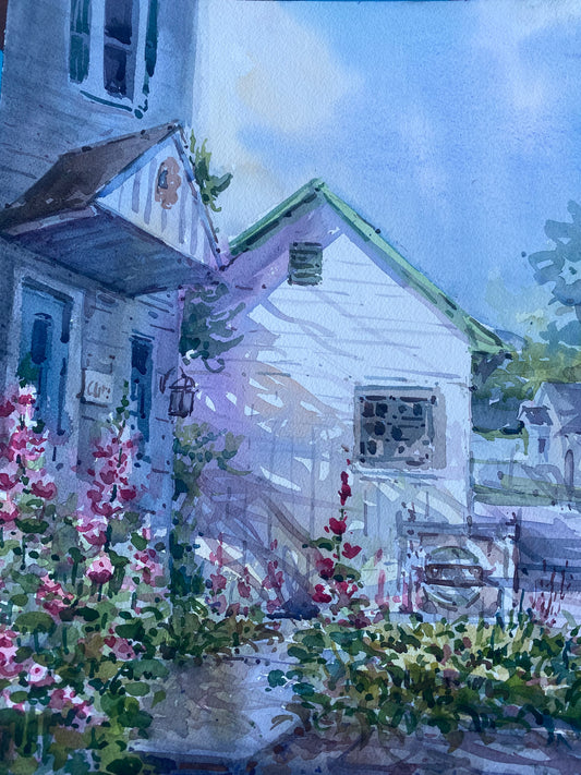 Hollyhocks