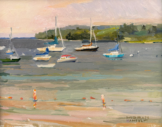 The Glow; Fish Creek Public Beach en Plein air 